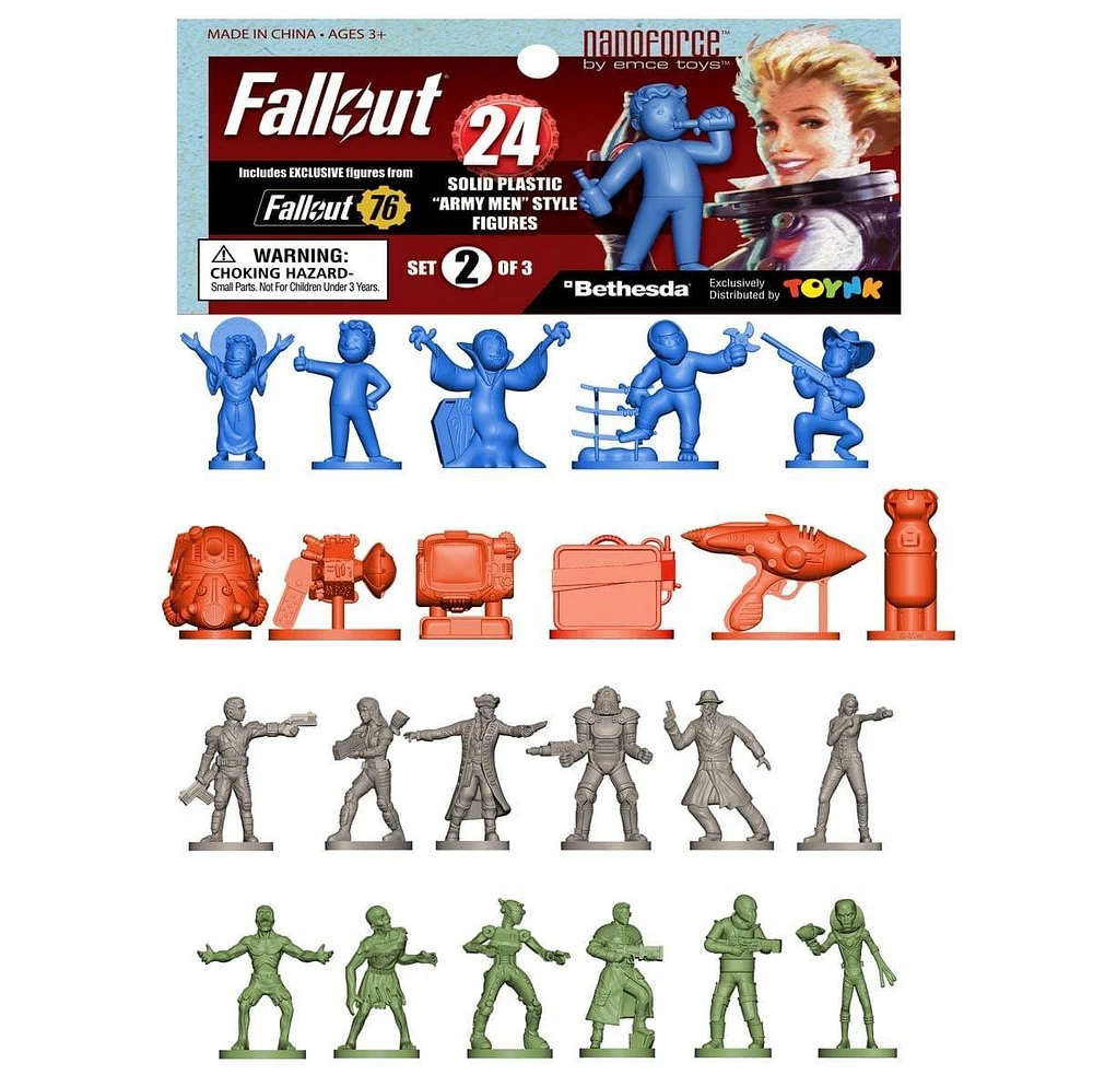 Fallout Nanoforce Army Builder Bagged Series 1 Set 2 Figure Collection