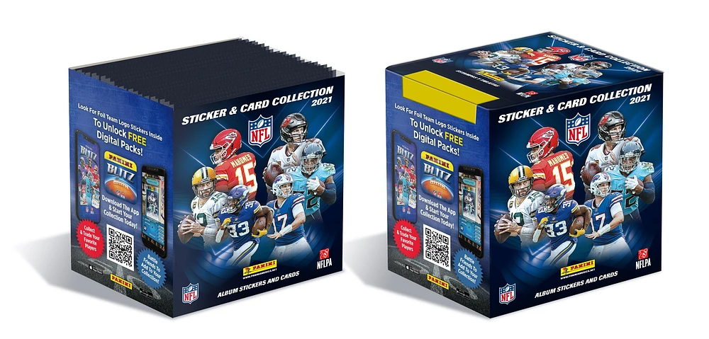 Panini 2021 NFL Football Hybrid Sticker Pack Box