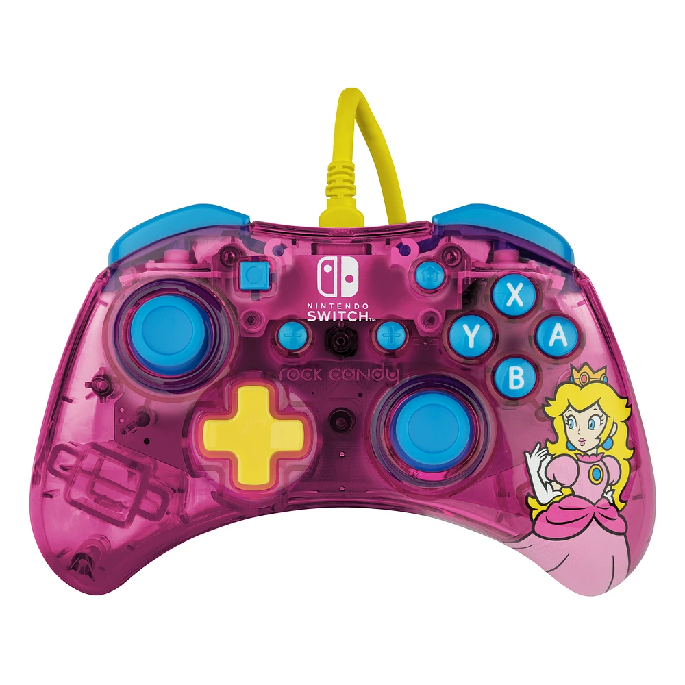 PDP Rock Candy Wired Controller for Nintendo Switch - Bubblegum Peach