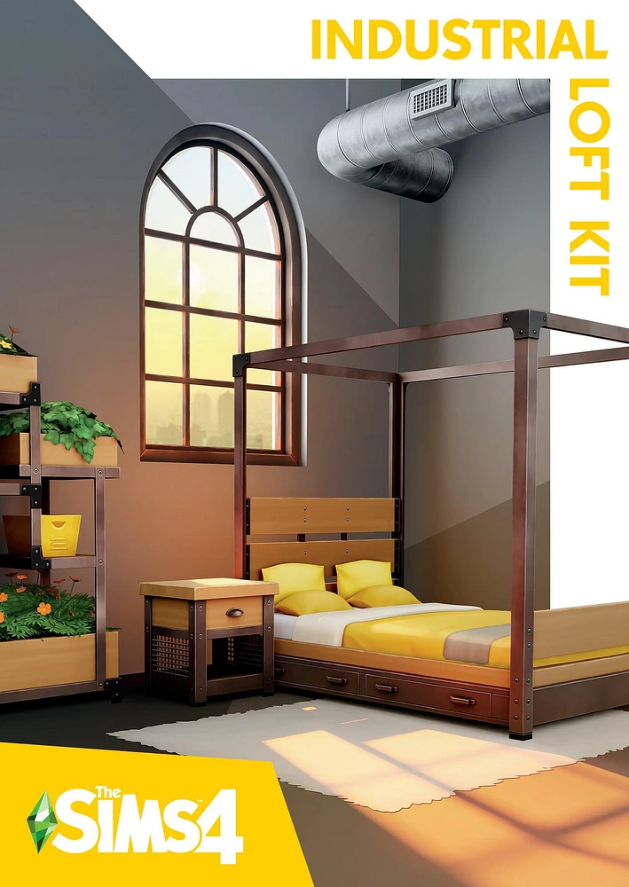 The Sims 4 Industrial Loft Kit DLC