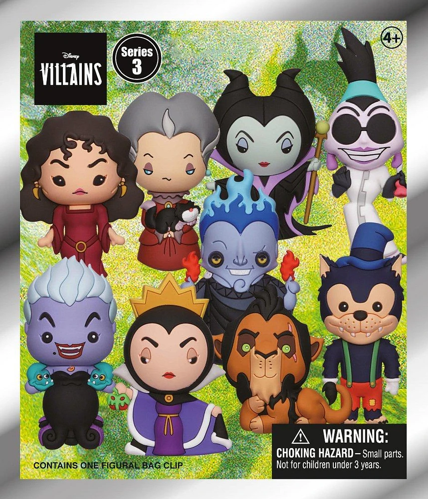 Disney Villains Series 3 3D Foam Bag Clip Blind Bag