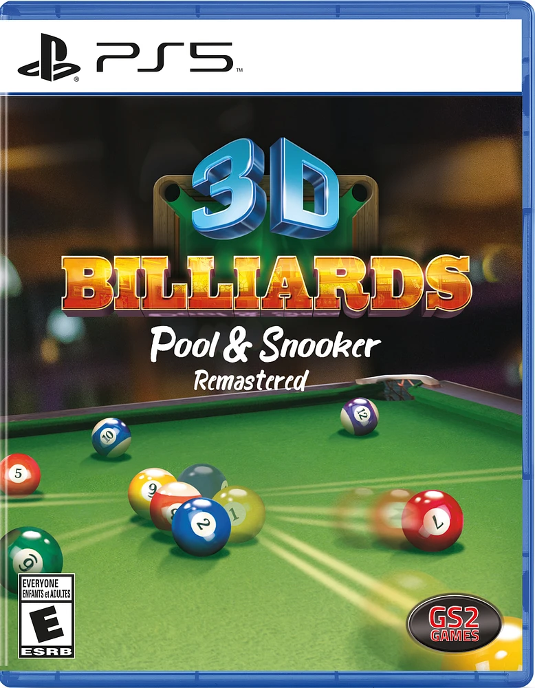 3D Billiards: Pool and Snooker Remastered GameStop Exclusive - PlayStation 5