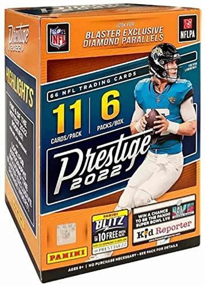 2022 Panini Prestige NFL Football Blaster Box(6-Pack)