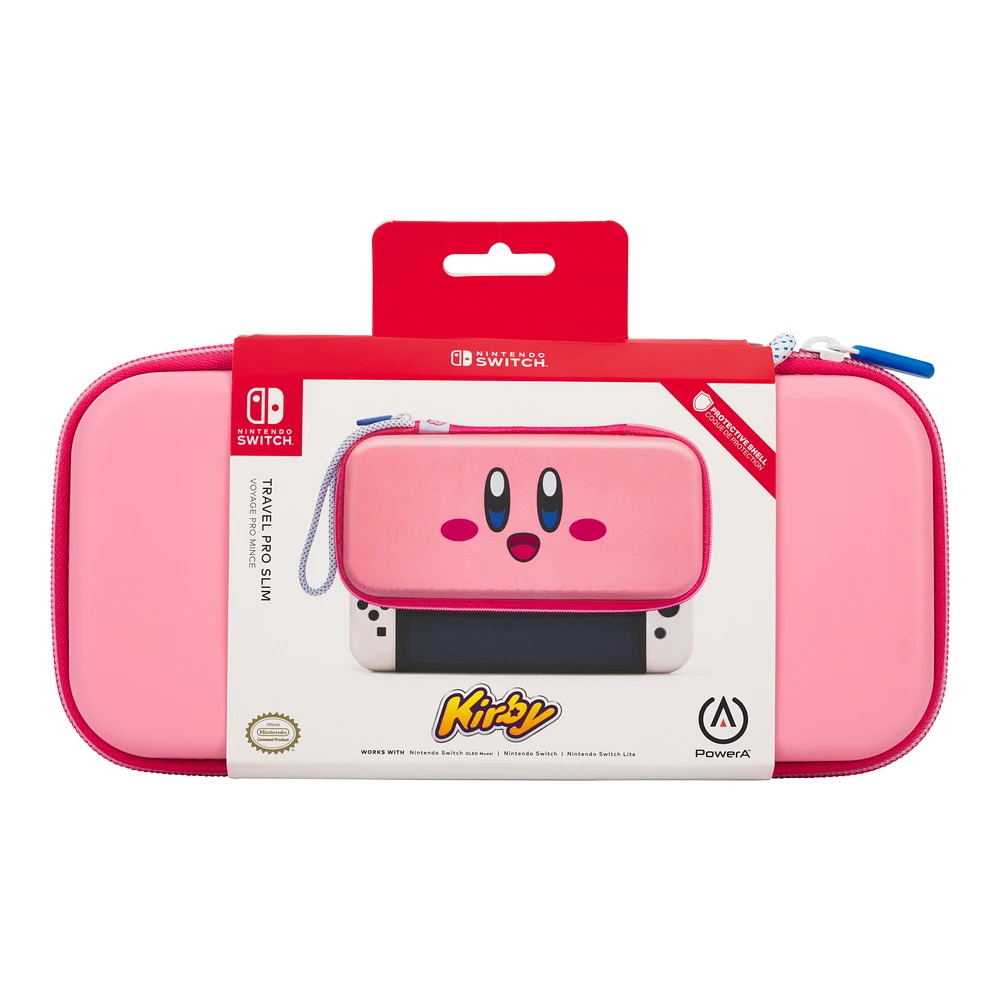 PowerA Travel Pro Slim Case for Nintendo Switch, Nintendo Switch Lite, and Nintendo Switch - OLED Model Kirby Power