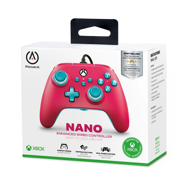 Powera Nano Enhanced Wired Powera Mini Controller For Xbox