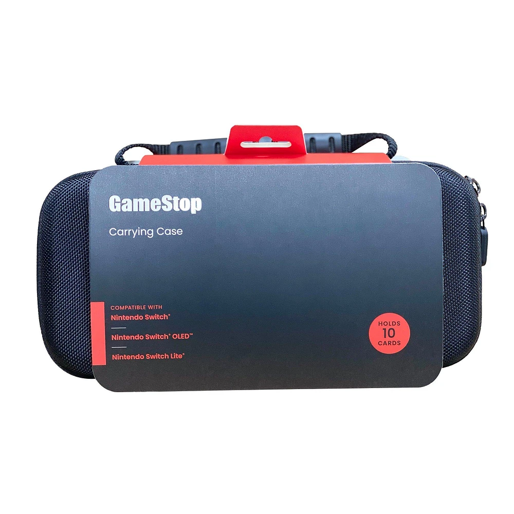 GameStop Hard Shell Carry Case with 10 Cards Storage Compatible for Nintendo Switch