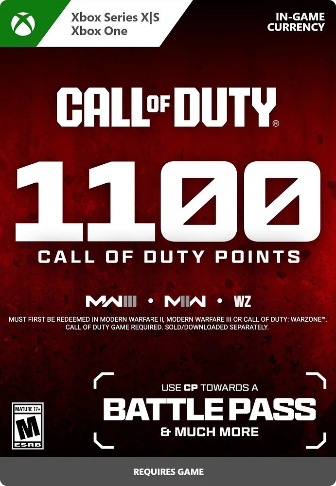 Call of Duty Points 1,100 - Xbox Series X