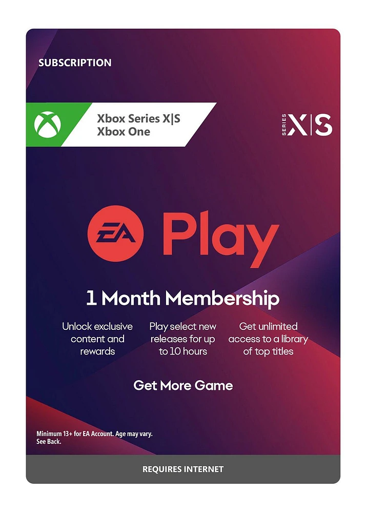 EA Play 1 Month Subscription - Xbox Series X