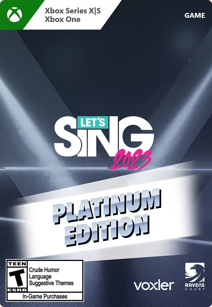 Let's Sing 2023 Platinum Edition - Xbox Series X/S, Xbox One