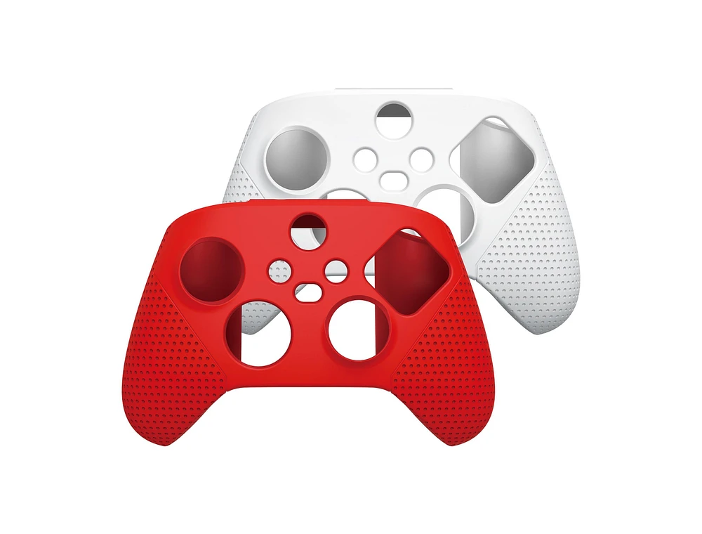 GameStop Controller Grip 2-Pack for Xbox Series X/S - Red and White