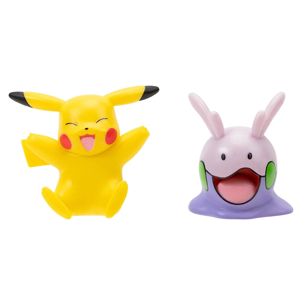 Jazwares Pokemon Goomy and Pikachu Battle Figure Set 2-Pack