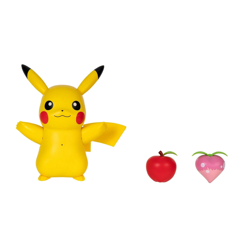 Jazwares Pokemon Battle Figure Set 3-Pack (Train and Play Deluxe Pikachu)