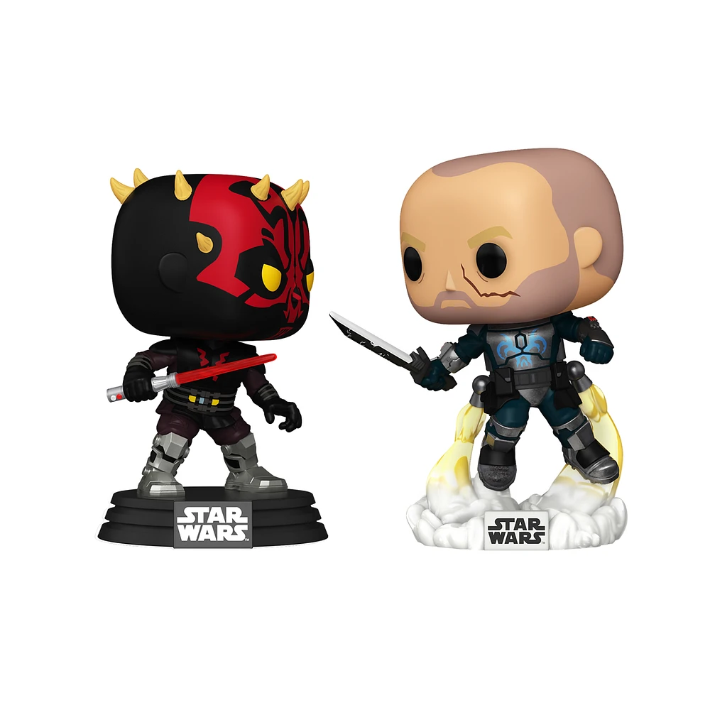 Funko POP! Star Wars: Clone Wars Darth Maul vs Pre Vizsla 2-Pack GameStop Exclusive
