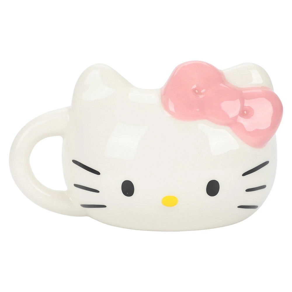 Hello Kitty Pink Ribbon Sculpted Coffee Mug