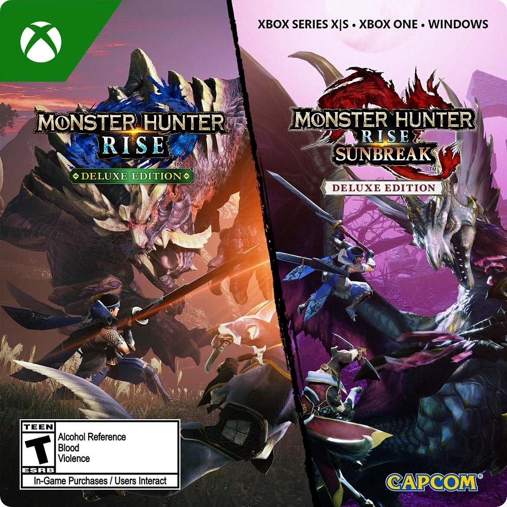 Monster Hunter Rise Plus Sunbreak Deluxe Edition - Xbox Series X/S, Xbox One, Windows