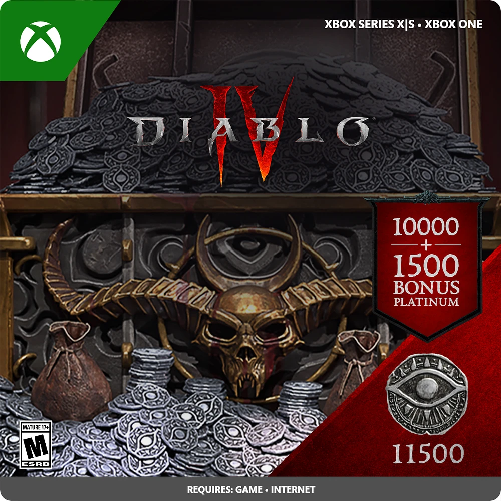 Diablo IV 11500 Platinum Currency - Xbox Series X