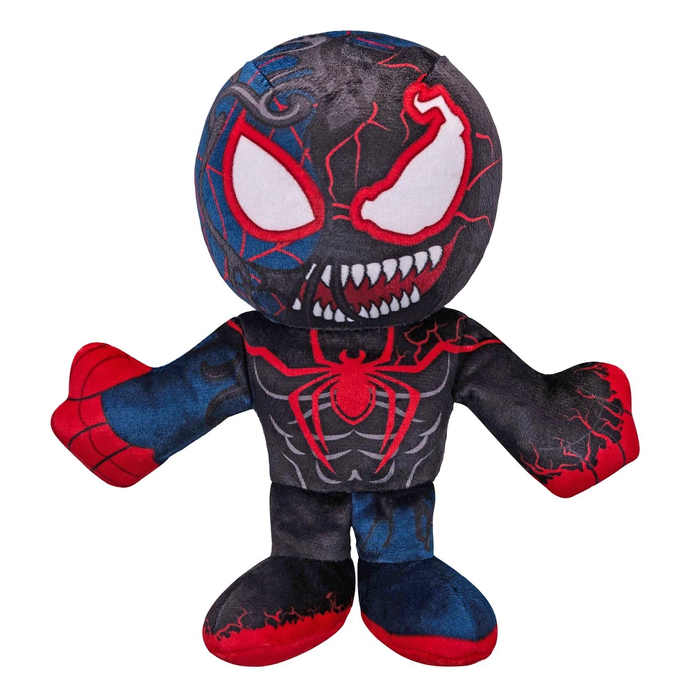 Marvel Spider-Man Venomized Miles Morales Sitting Kuricha 6-in Chibi Plushie