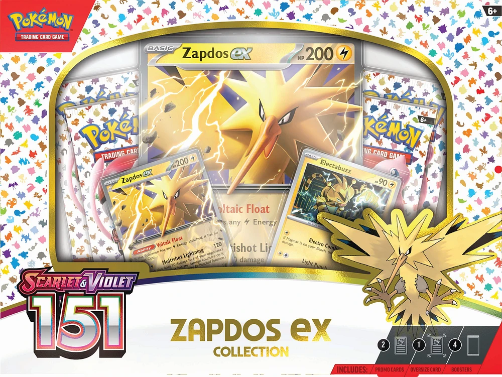 Pokemon Trading Card Game: Scarlet and Violet 151 Collection Zapdos ex