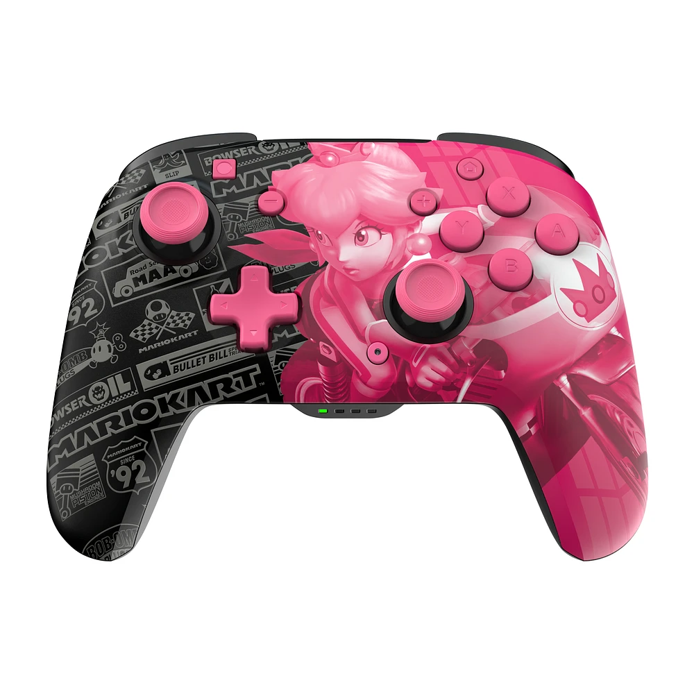 PDP REMATCH GLOW Wireless Controller for Nintendo Switch - Princess Peach