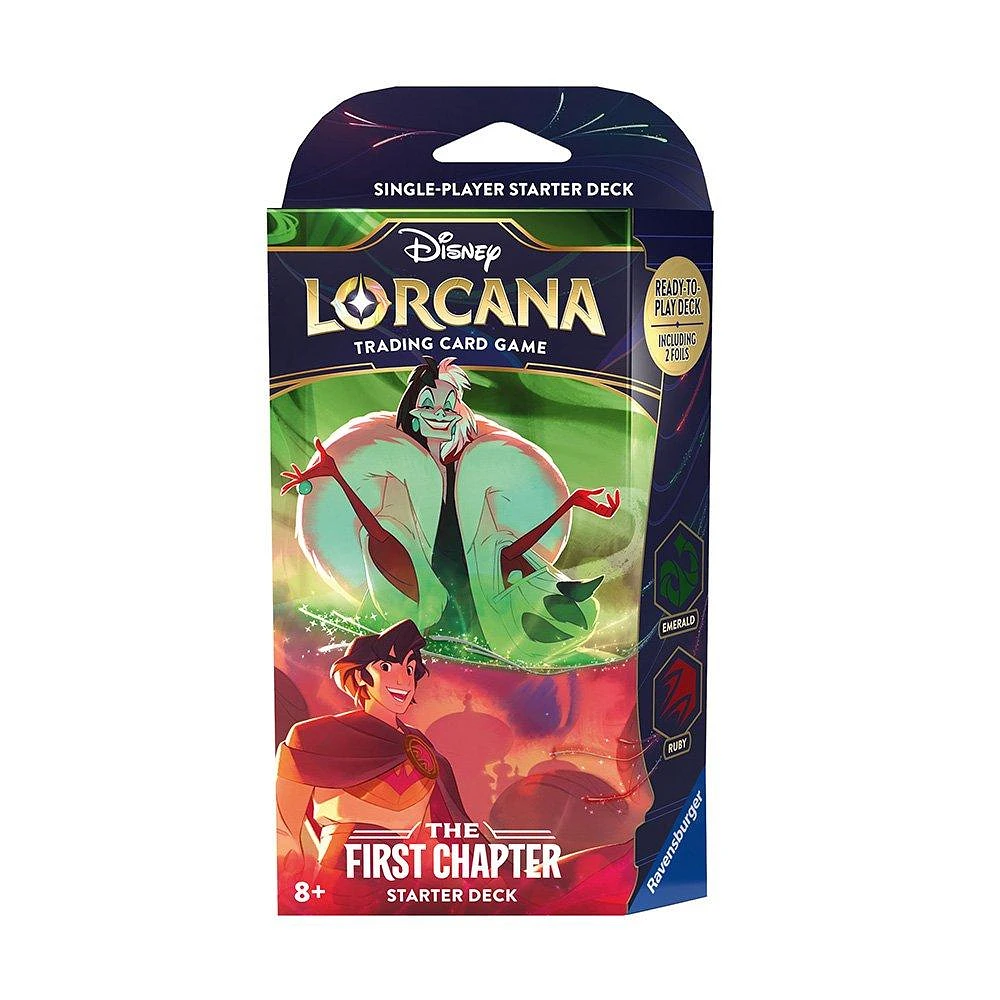 Disney Lorcana Trading Card Game Starter Deck Ruby and Emerald