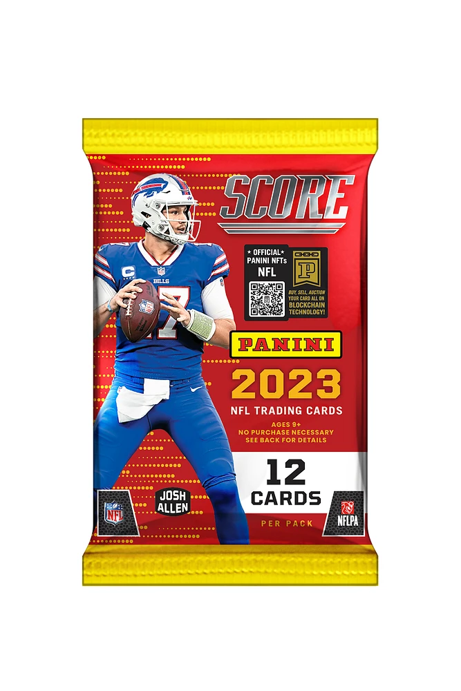 Panini 2023 Score NFL Football Trading Cards Individual Pack (12 Cards)