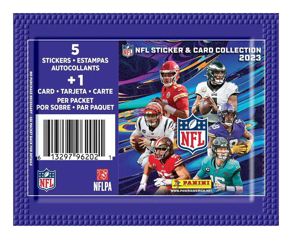 2023-24 Panini NFL Football Sticker and Card Collection Pack