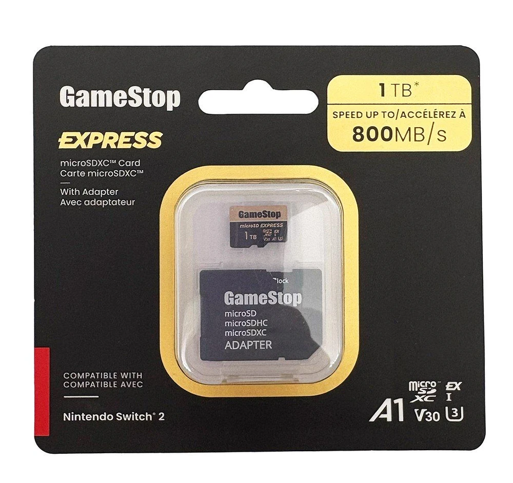GameStop Express Micro SD Card for Nintendo Switch 2 1TB