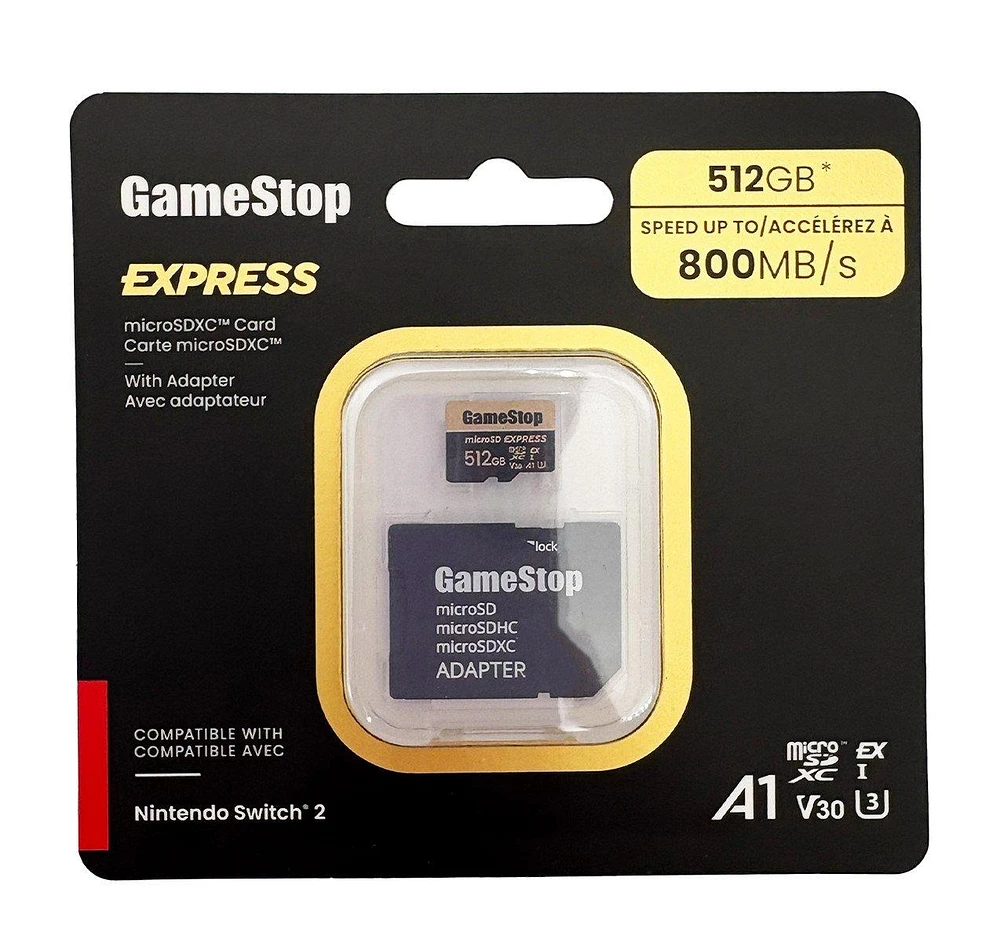 GameStop Express Micro SD Card for Nintendo Switch 2 512GB