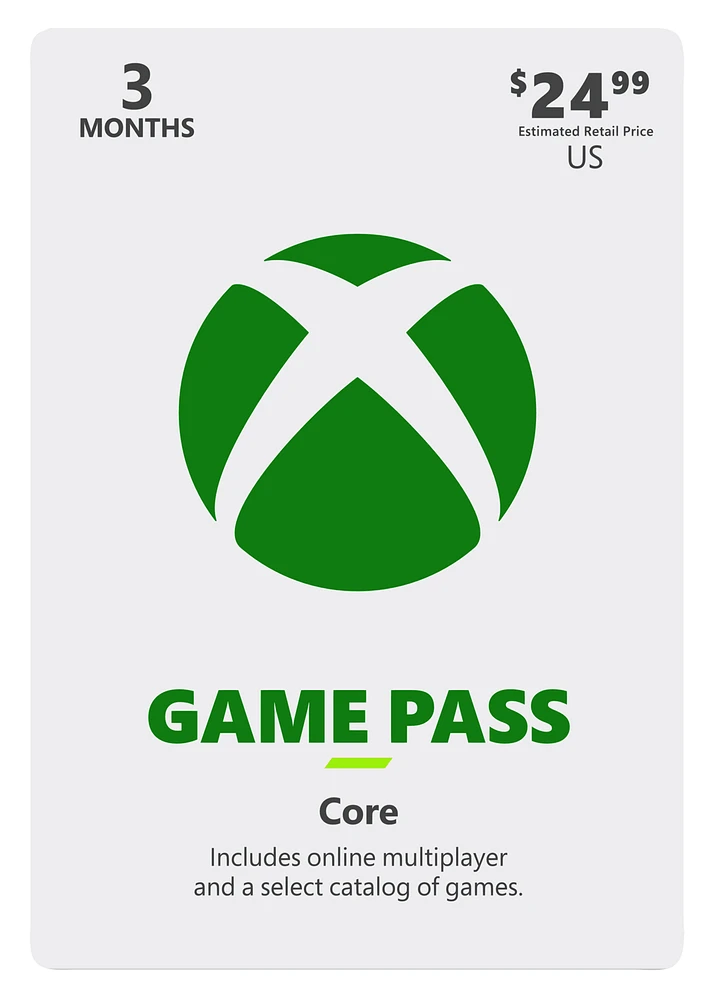 Xbox Game Pass Core 3 Month