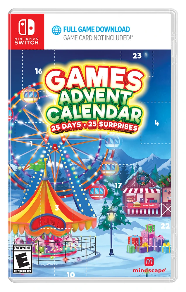 Games Advent Calendar - 25 Days - 25 Surprises (Code in Box) - Nintendo Switch