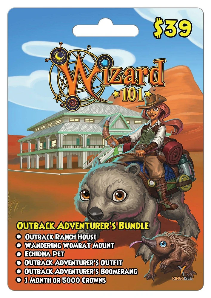 KingsIsle Wizard101 Outback Adventurers Bundle
