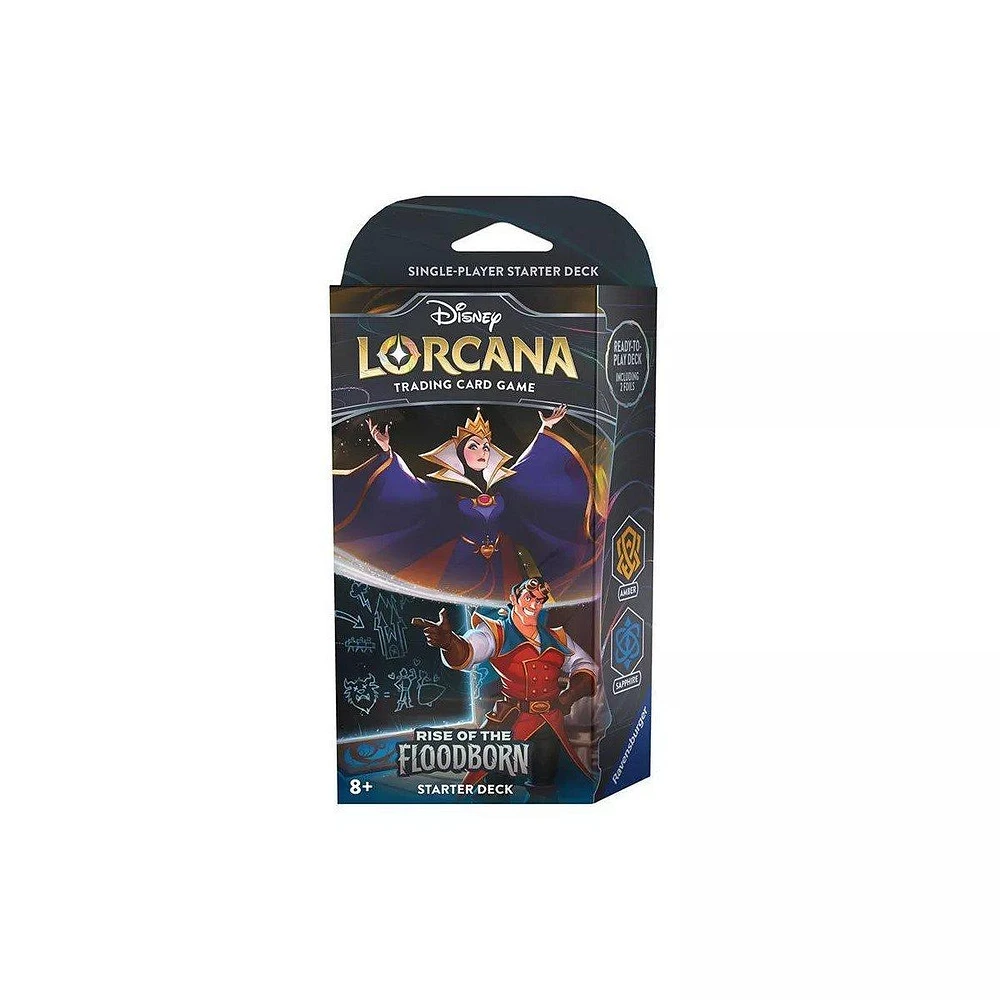 Disney Lorcana: Rise of the Floodborn Amber and Sapphire Starter Deck