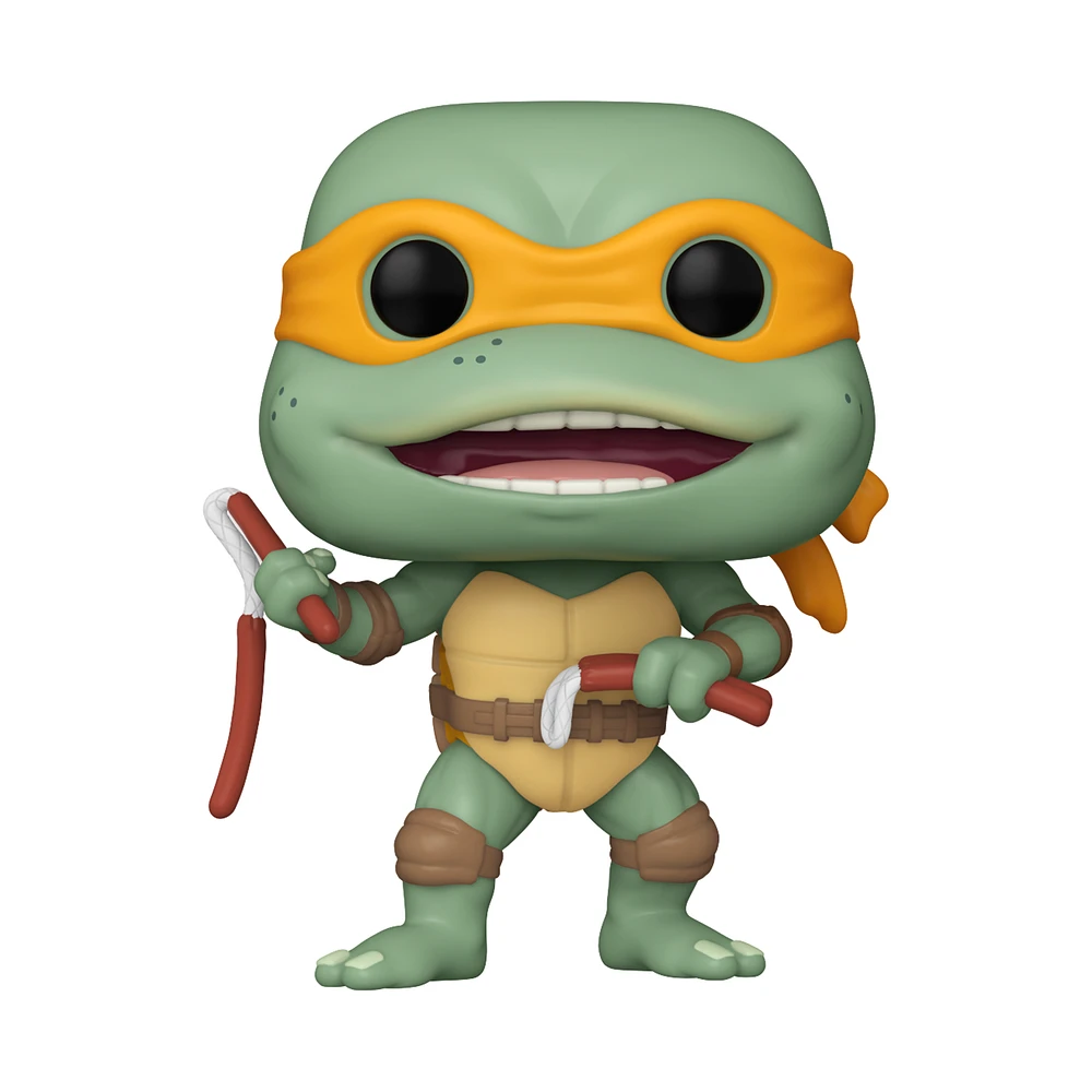 Funko POP! Movies: Teenage Mutant Ninja Turtles Michelangelo (Sausage Link Nunchucks) 3.6-in Vinyl Figure