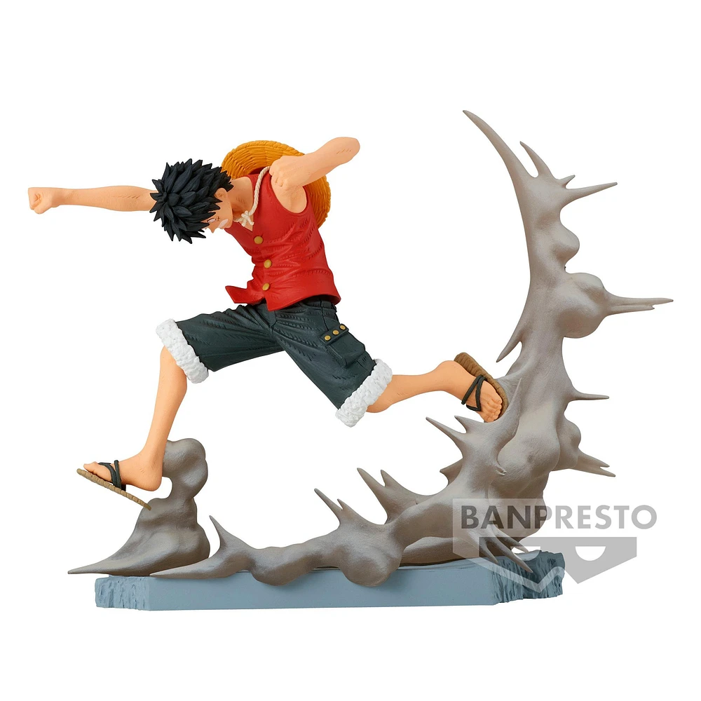 Banpresto One Piece Senkozekkei Monkey D. Luffy 3.15-in Statue