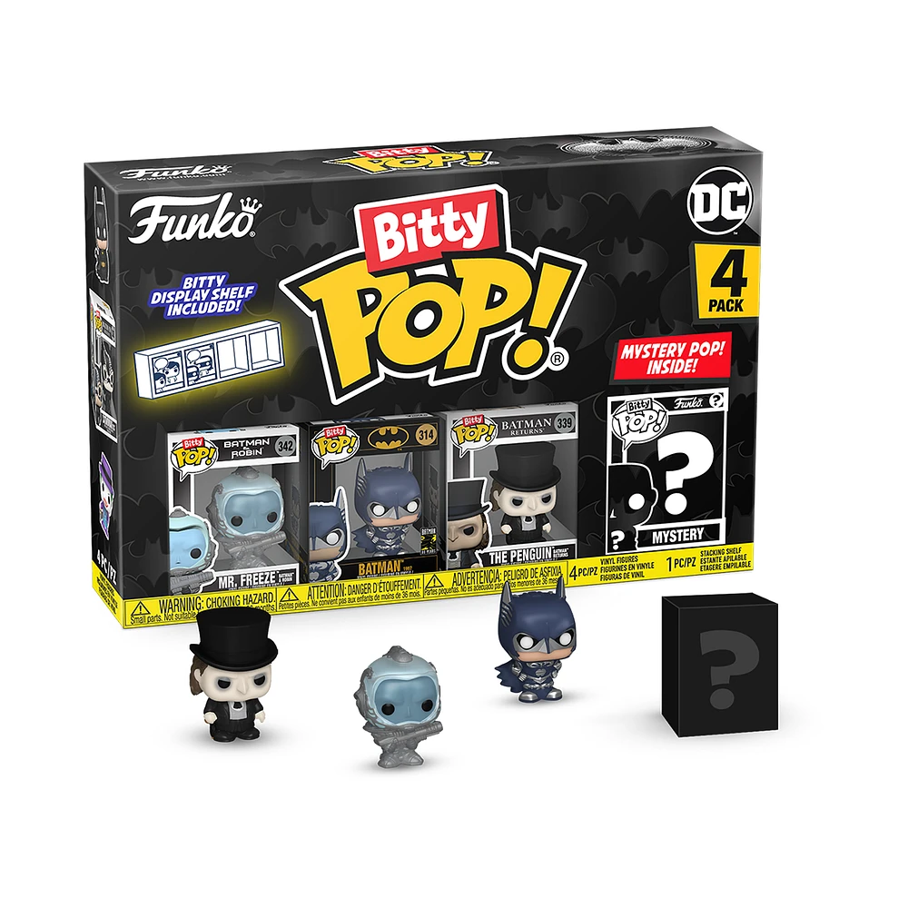 Funko Bitty POP! Batman 85th Anniversary Vinyl Figure Set (Mr. Freeze, Batman, The Penguin