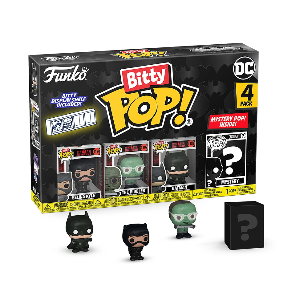 Funko Bitty POP! Batman 85th Anniversary Vinyl Figure Set (Catwoman, The Riddler, Batman
