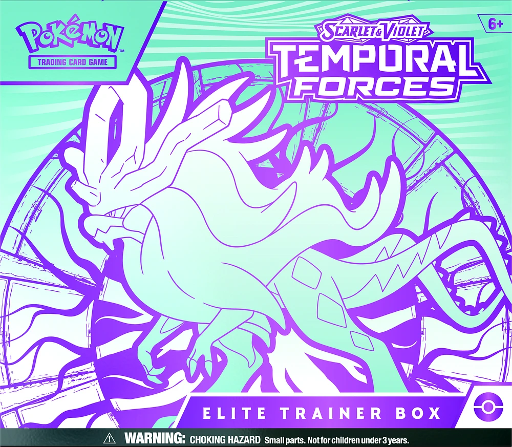 Pokemon Trading Card Game: Scarlet and Violet Temporal Forces Elite Trainer Box (Styles May Vary