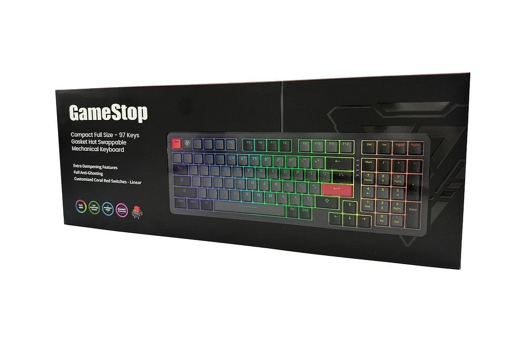 GameStop 98-Key Hot Swappable Mechanical Keyboard