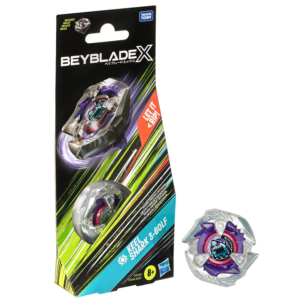 Hasbro Beyblade X Keel Shark 3-60LF Booster Pack Set