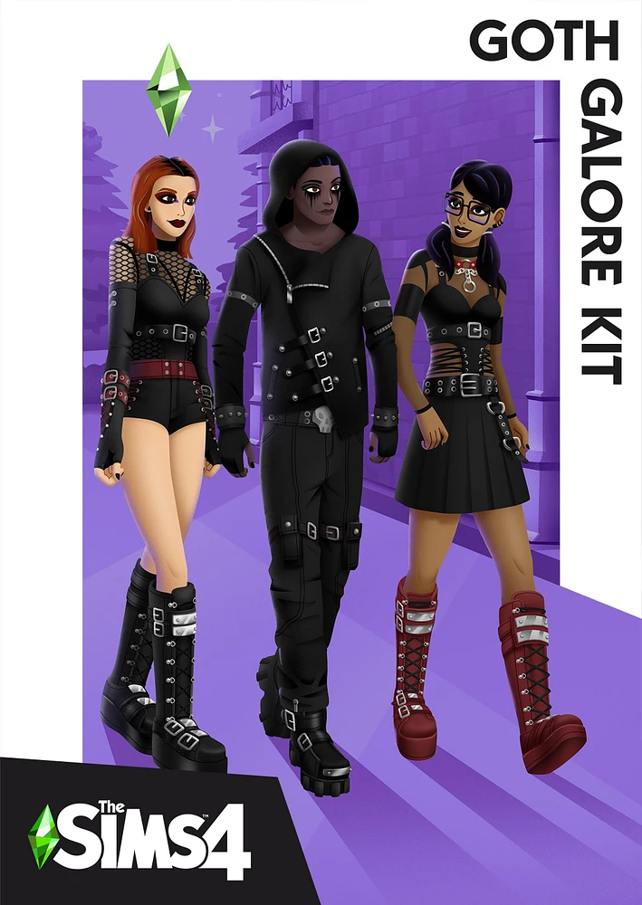 The Sims 4 Goth Galore Kit DLC