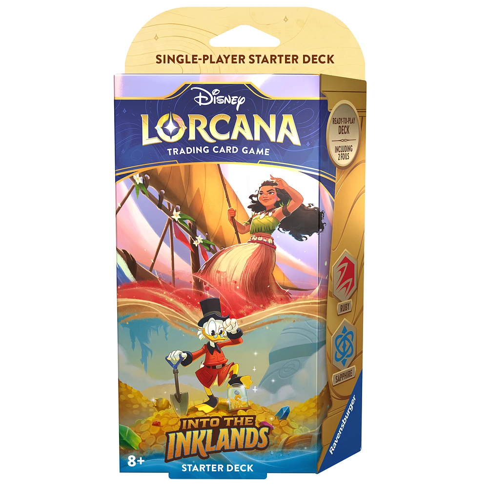 Disney Lorcana Trading Card Game: Into the Inklands Chapter 3 Ruby and Sapphire Starter Deck