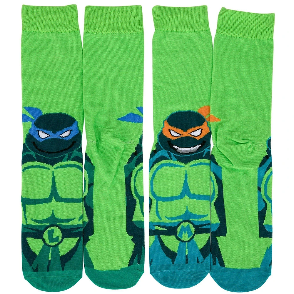 Teenage Mutant Ninja Turtles Mens Crew Socks 2-Pack