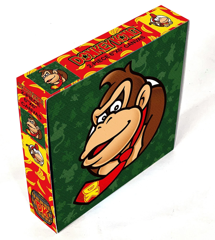 Donkey Kong and Diddy Kong Circle 2 Pack Canvas