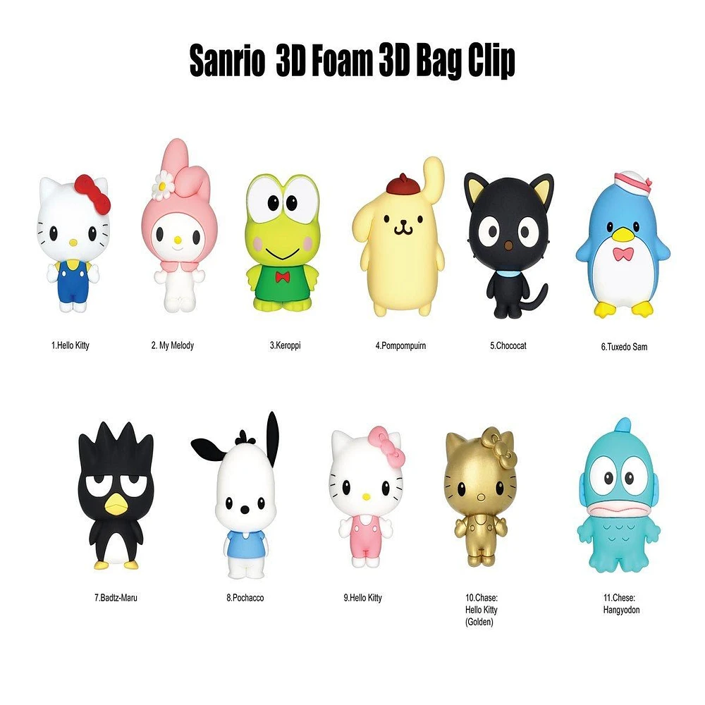 Hello Kitty Collectible Foam Bag Clip (Styles May Vary