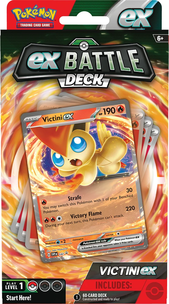 Pokemon Trading Card Game Victini or Miraidon ex Battle Deck (Styles May Vary