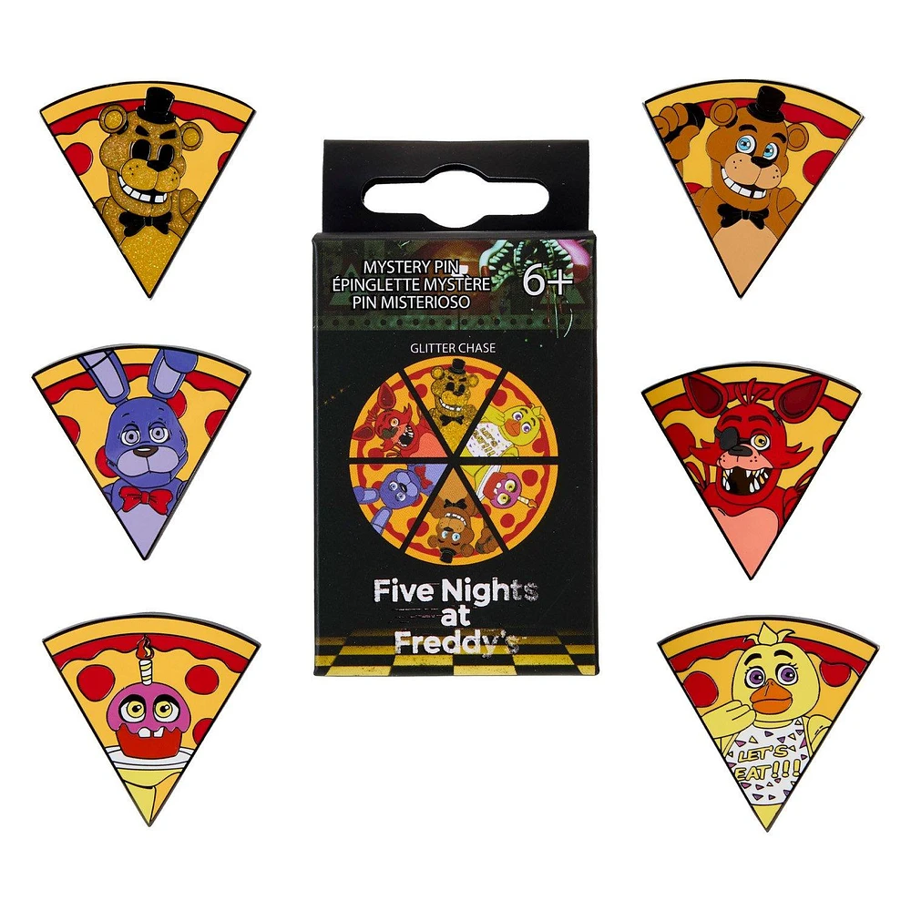 Loungefly Five Nights at Freddy's Pizza Slice Mystery Box Enamel Pin Gamestop Exclusive