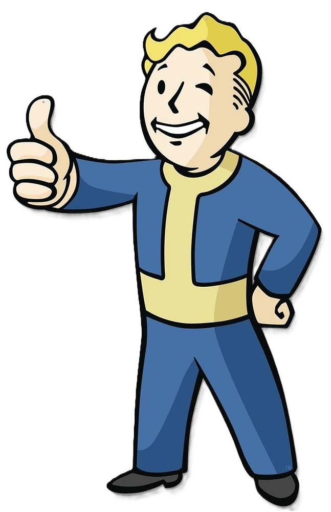 Fallout Vault Boy Die-Cut 10 x 6-in Metal Sign PX Previews Exclusive