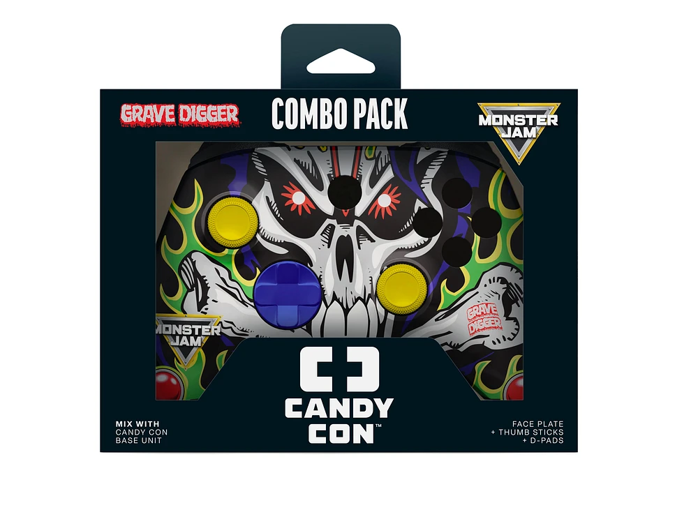 CANDY CON Monster Jam Combo Pack Licensed Controller Kit GameStop Exclusive Grave Digger