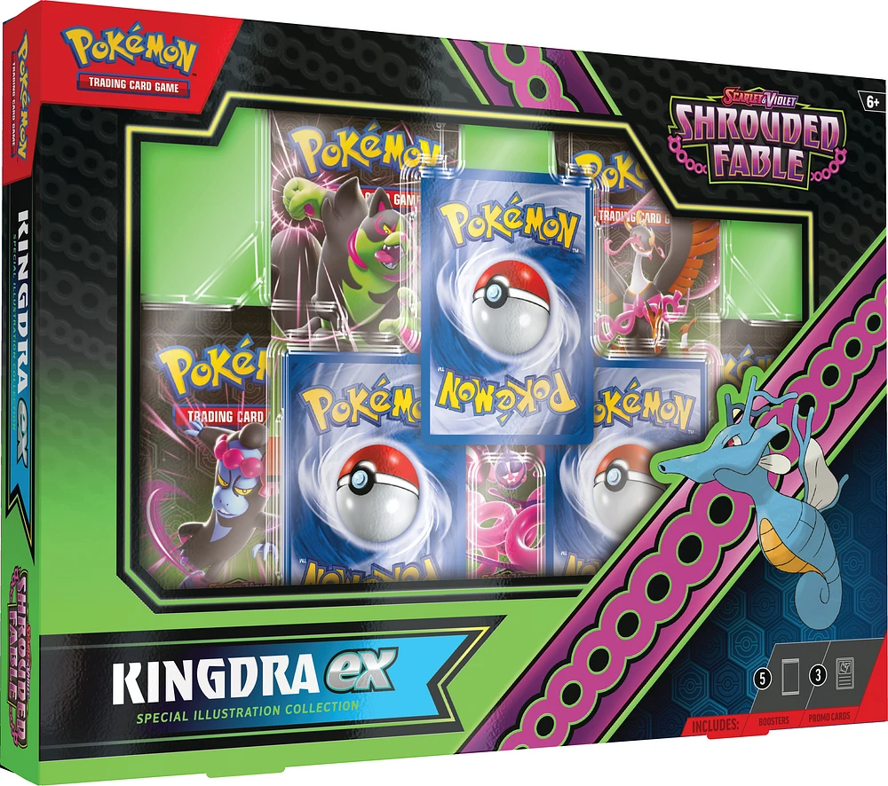 Pokemon Trading Card Game: Scarlet and Violet Shrouded Fable Kingdra ex or Greninja ex Special Illustration Collection (Styles May Vary
