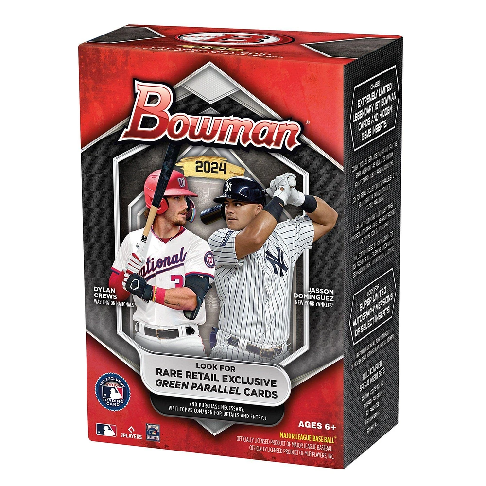 Topps 2024 Bowman MLB Baseball Trading Cards Value Box (6 Packs